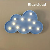 Veilleuses Lune Etoile Nuage en Plastique
