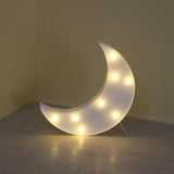 Veilleuses Lune Etoile Nuage en Plastique