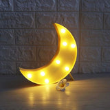 Veilleuses Lune Etoile Nuage en Plastique