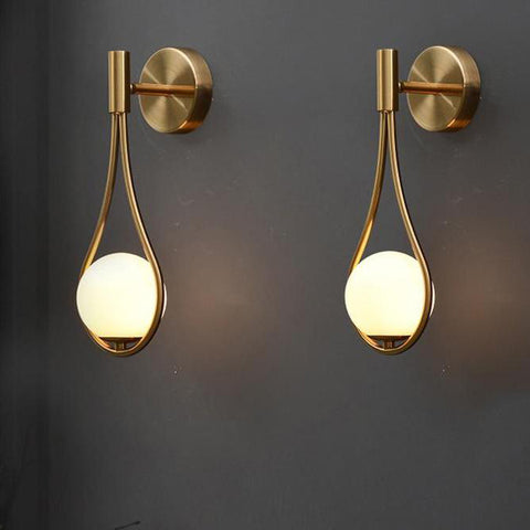 Aplique de pared de bola de cristal minimalista moderno - AGDE