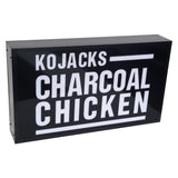 Custom Made Metal LED Frame, illuminated wall chart