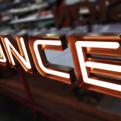 LED Neon sign with metal structure. Free quote.