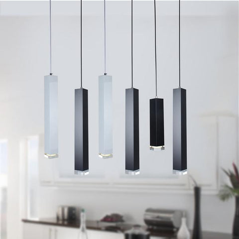 dimmable Lumières Cylindre Tuyau Pendentif Lumières Suspension