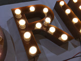 Lettres Lumineuses Géantes Vintage en Métal Personnalisées Sur Mesure. Devis gratuit