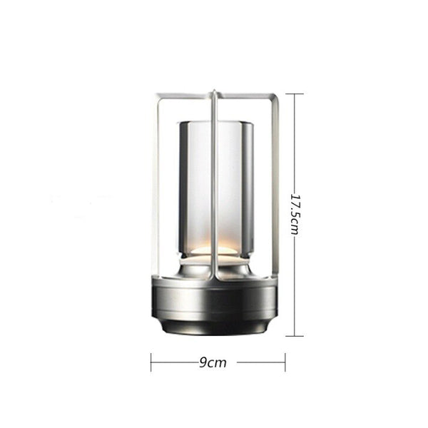 Lampe de Table Rechargeable Sans Fil Design Noir, Or, Argent - GOSHU