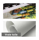 Peinture Abstraite Murale des Phases de la Lune