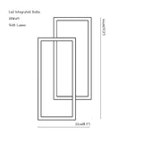 Moderna luz de pared LED montada en superficie con control remoto Wifi