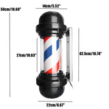 Poteau de Coiffeur 50CM à Rotation Automatique