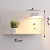 Tablette avec Lampe LED et Prise USB pour Chambre, Hôtel - GALLIA