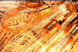 Ampoules Incandescentes Vintage Edison A19 Spiral G80 T10 T185 ST58 ST64 40W E27