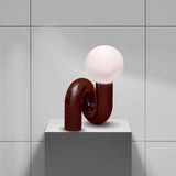 Lampe à Poser Design Contemporain Luxe avec Boule en Verre - DOLOREA