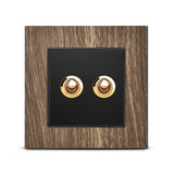 Interrupteurs en Bois et Laiton style Vintage - ASPEN