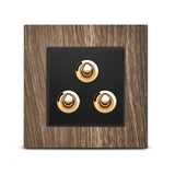 Interrupteurs en Bois et Laiton style Vintage - ASPEN