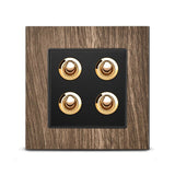 Interrupteurs en Bois et Laiton style Vintage - ASPEN