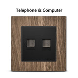 Interrupteurs en Bois et Laiton style Vintage - ASPEN