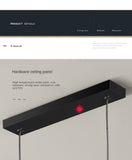Suspension Minimaliste Design Moderne LED avec Télécommande - ABRAXAS