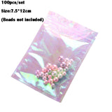 Emballages Holographiques, Arc en ciel, Multi-couleur Lot de 100 Pcs