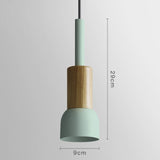 Lámpara Colgante Moderna en Estilo Escandinavo Madera E27