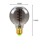 Ampoules Rétro Teintées type Edison T300 G80 G90 ST64 G125 Led 4W 2700k E27