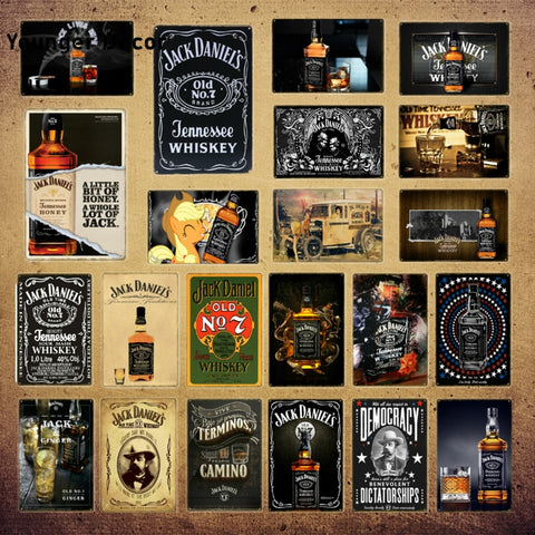 Retro Vintage Jack Da Decorative Wall Plaque for Bar, Restaurant, Bedroom...