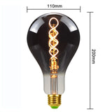 Ampoules Rétro Teintées type Edison T300 G80 G90 ST64 G125 Led 4W 2700k E27