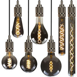 Ampoules Rétro Teintées type Edison T300 G80 G90 ST64 G125 Led 4W 2700k E27