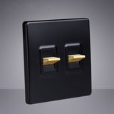 Interrupteur Retro en Laiton 1 2 3 4 Gang 2 Way USB Ordinateur - ISQUIRE