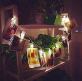 Guirnalda de luces con clip para foto/Polaroid