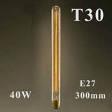 Ampoules Incandescentes Vintage Edison A19 Spiral G80 T10 T185 ST58 ST64 40W E27