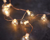Luces de cadena de burbujas de vidrio
