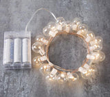 Luces de cadena de burbujas de vidrio