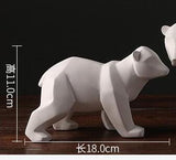 Sculpture d'Ours Polaires Pour la Décoration Intérieure