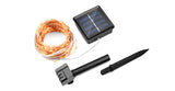 Tira de luces de cobre solar resistente al agua IP65 de 10 m y 20 metros