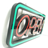 Letrero luminoso LED ABIERTO, abierto para tienda, restaurante