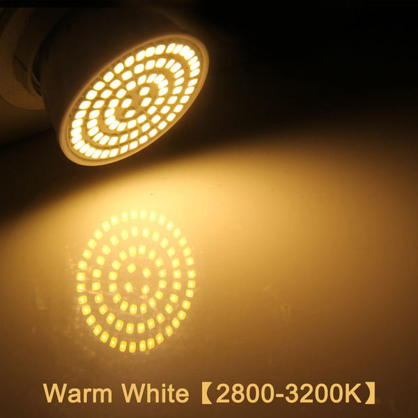 GU10, E27, MR16 base LED bulbs with 48, 60 and 80 LEDs