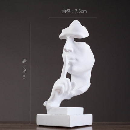 Sculpture Contemporaine évoquant le Silence