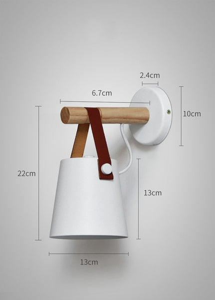 Dimensions-Applique-Murale-Bois-avec-sangle-Led-E27-85-265V-2-coloris