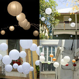 Linternas de papel blanco 30 uds | Para bodas, cumpleaños, Halloween...