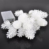 20LED 3M Nature Pine Cone Guirnalda con pilas