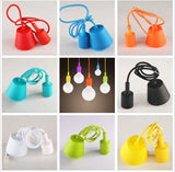 Suspension Filaire Moderne Colorée en Silicone E27 - HELMA