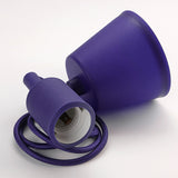 Suspension Filaire Moderne Colorée en Silicone E27 - HELMA