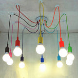 Suspension Filaire Moderne Colorée en Silicone E27 - HELMA