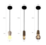Suspension Scandinave Ciment E27 - RUT
