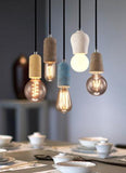 Suspension Scandinave Ciment E27 - RUT