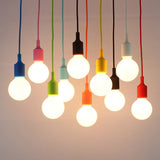 Suspension Filaire Moderne Colorée en Silicone E27 - HELMA