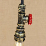 Suspension Industrielle Tuyau avec Valve style Steampunk E27 - VANGARD