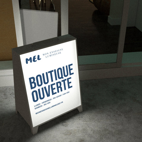 🪧 Chevalets Stop-Trottoir – Attirez tous les regards dès la rue !
