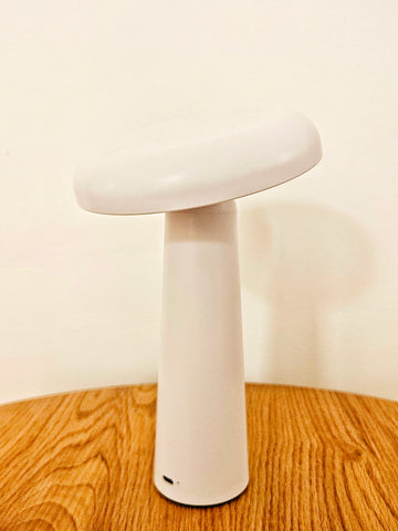 Lampe de Table Sans Fil Rechargeable et Tactile Blanche - POLKA