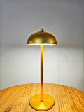 Lampe de Table Sans Fil, Tactile, Rechargeable Champignon Dorée pour Restaurant - LINDOR