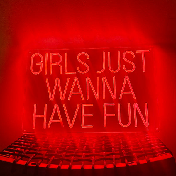 Néon Décoratif USB Girls just wanna have fun